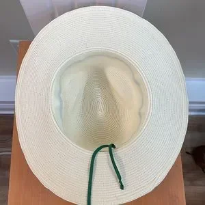 Chapeau de paille blanc ou vert naturel publicitaire Tura